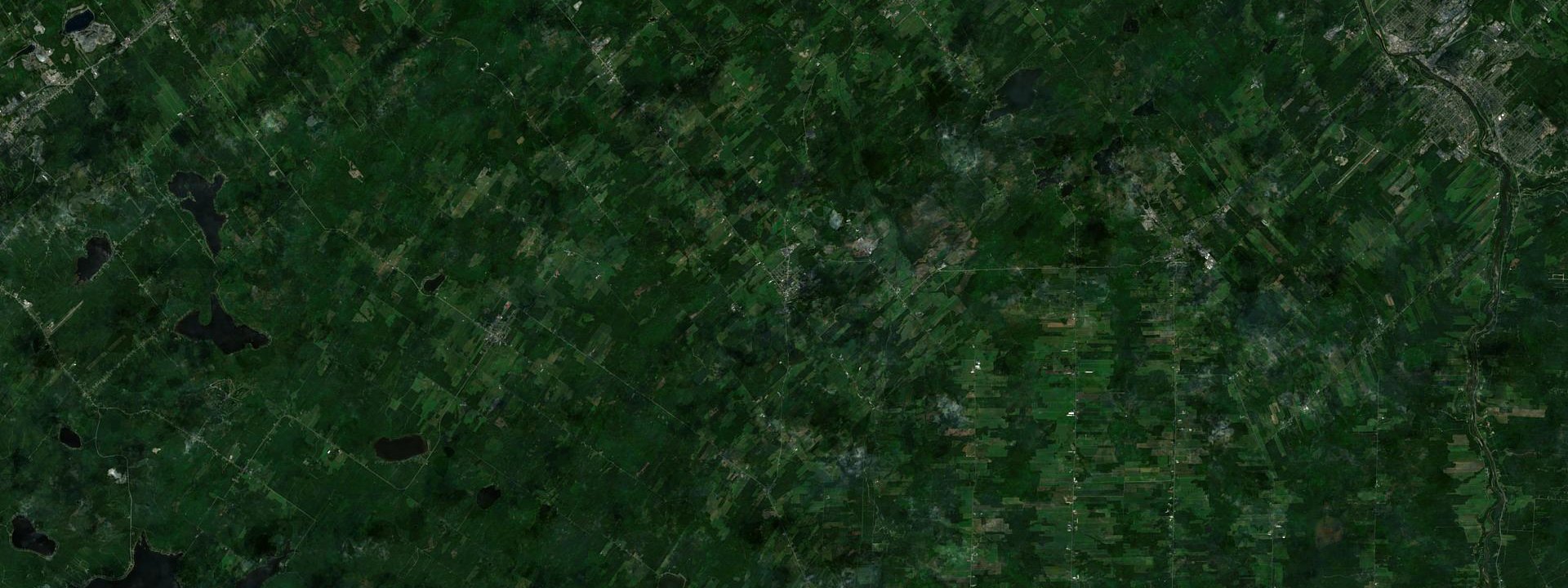Vue satellite de Saint-Éphrem-de-Beauce