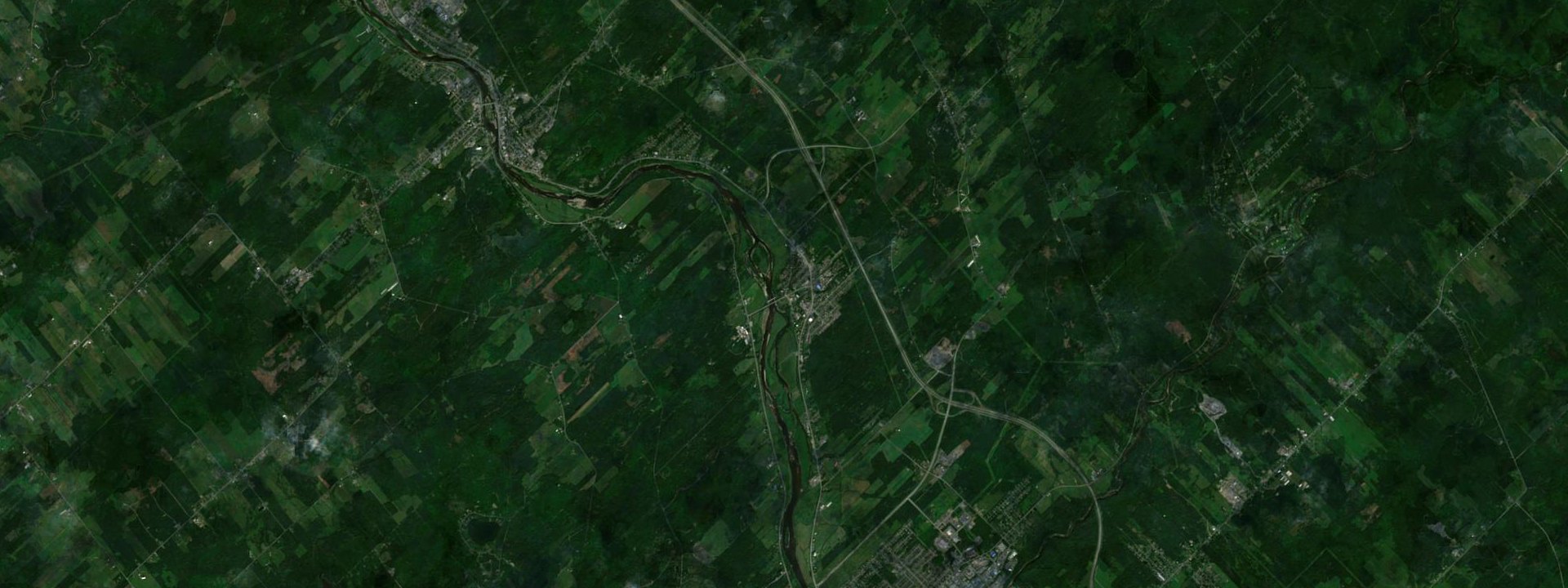 Vue satellite de Notre-Dame-des-Pins