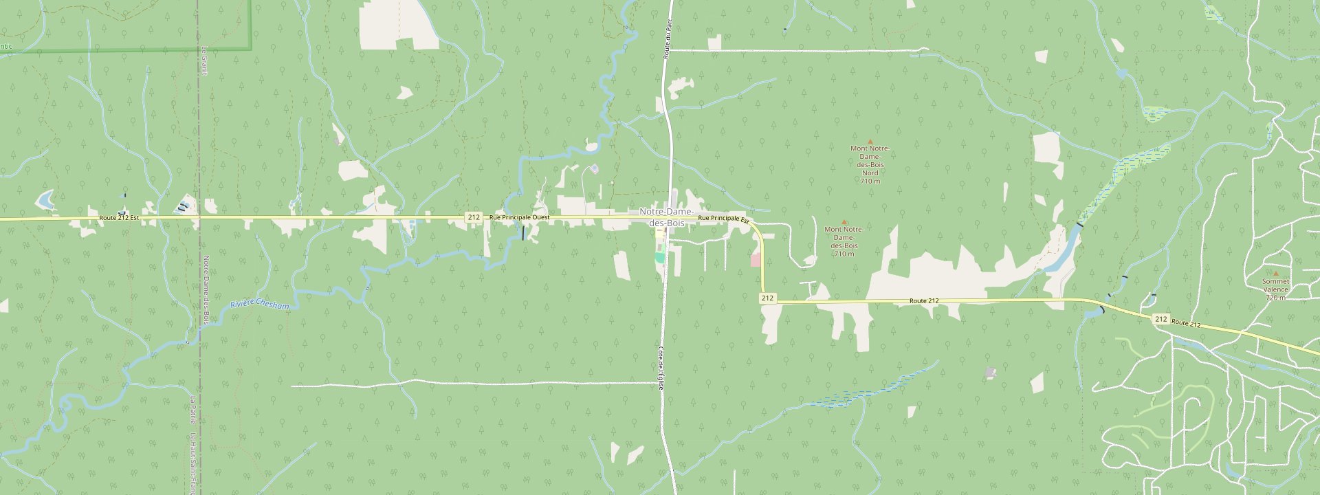 Plan des rues de Notre-Dame-des-Bois