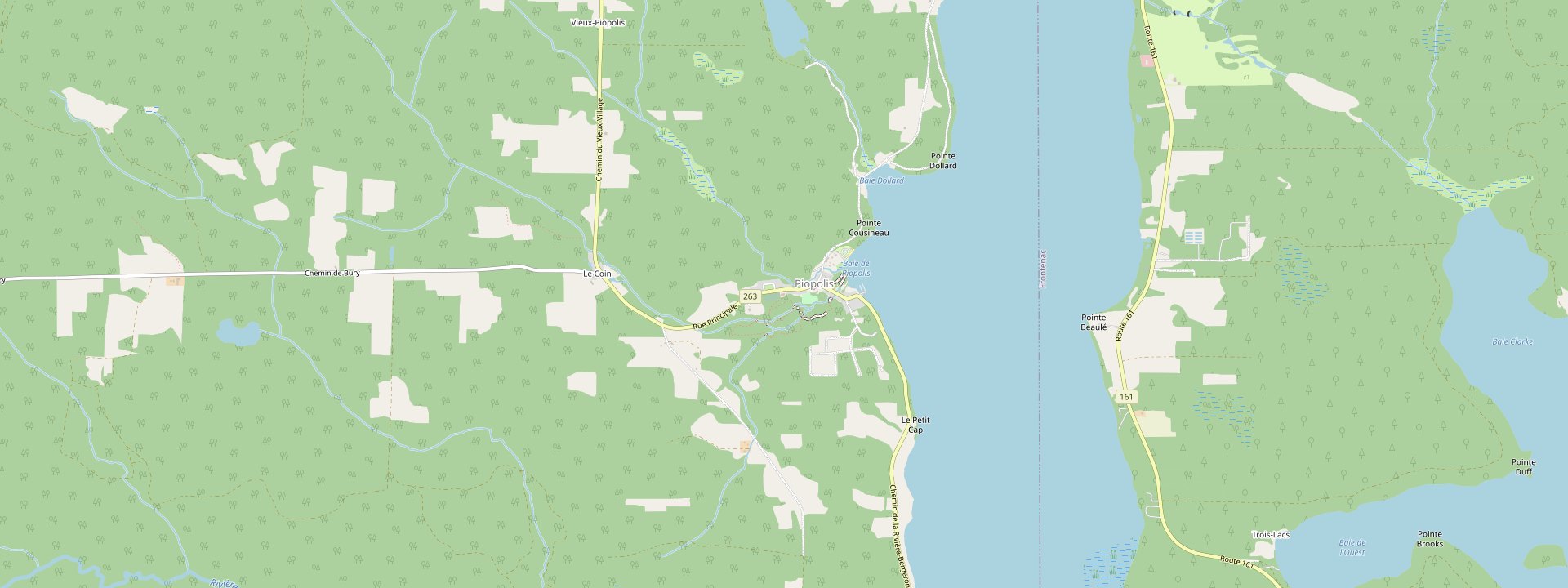 Plan des rues de Piopolis