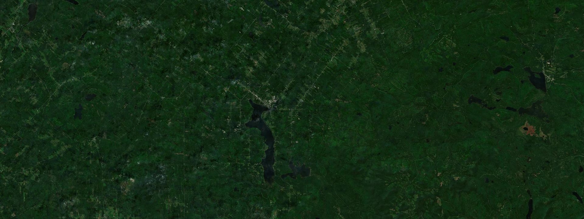 Vue satellite de Frontenac