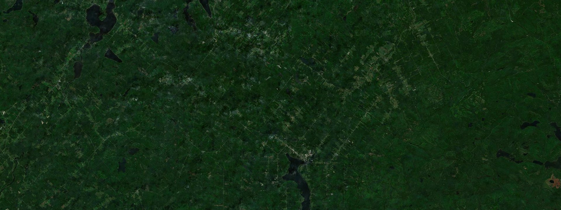 Vue satellite de Sainte-Cécile-de-Whitton