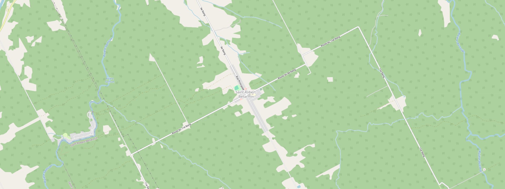 Plan des rues de Saint-Robert-Bellarmin
