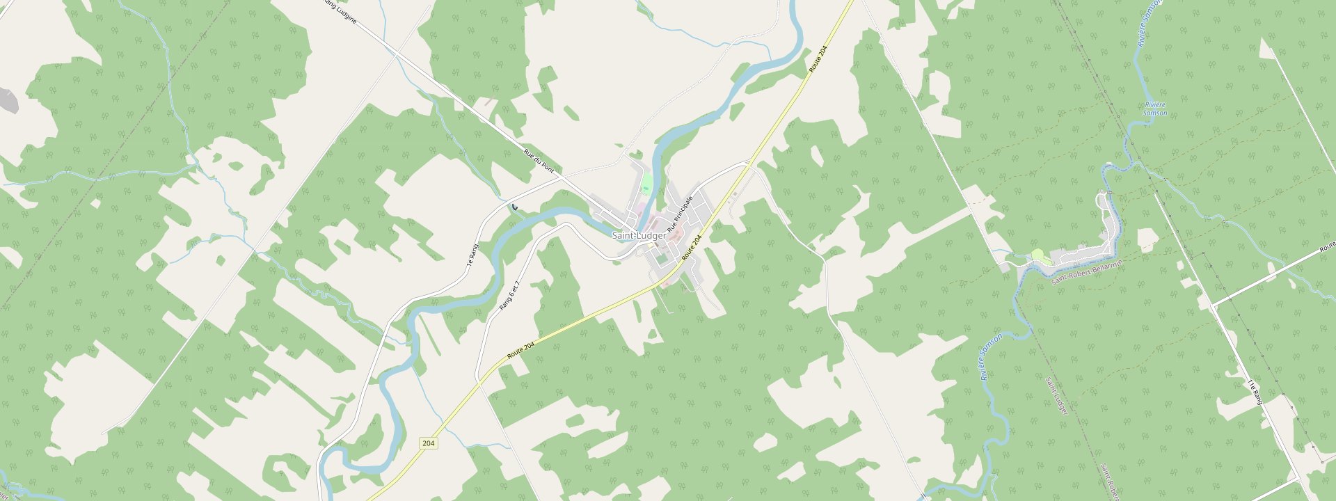 Plan des rues de Saint-Ludger