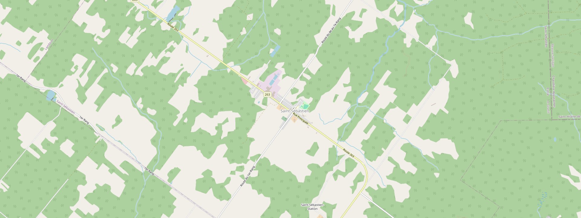 Plan des rues de Saint-Sébastien
