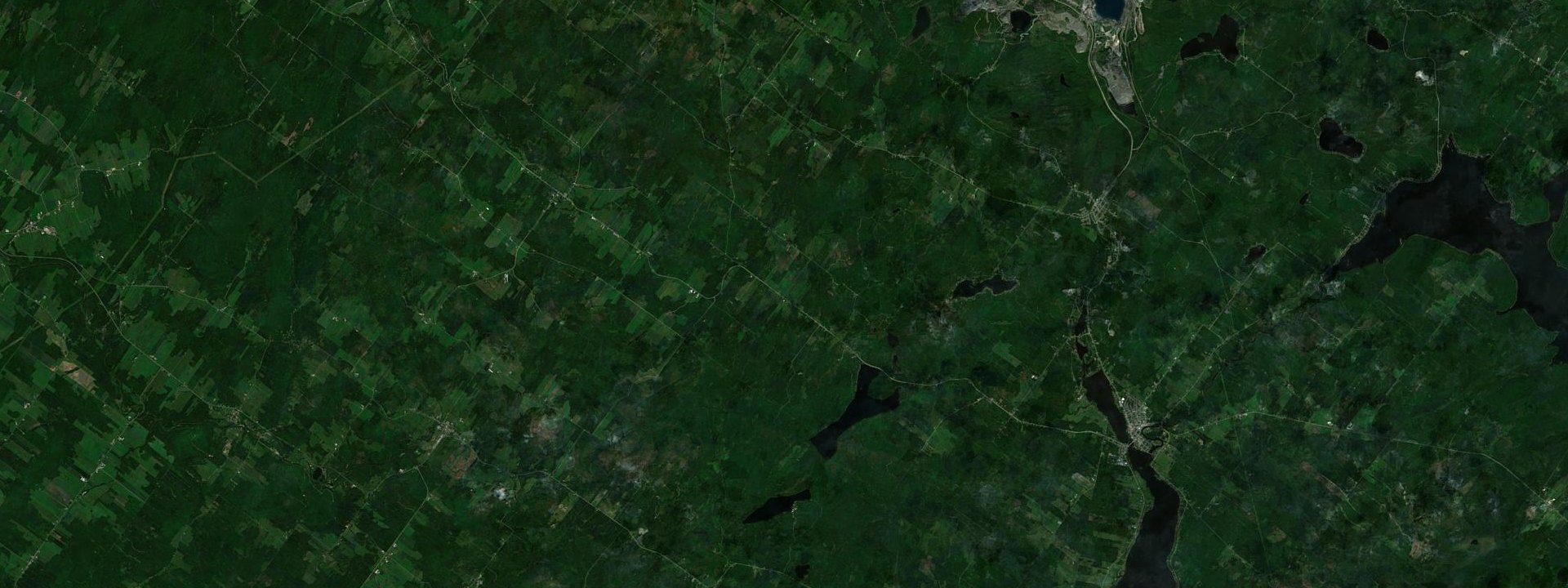 Vue satellite de Saint-Jacques-le-Majeur-de-Wolfestown