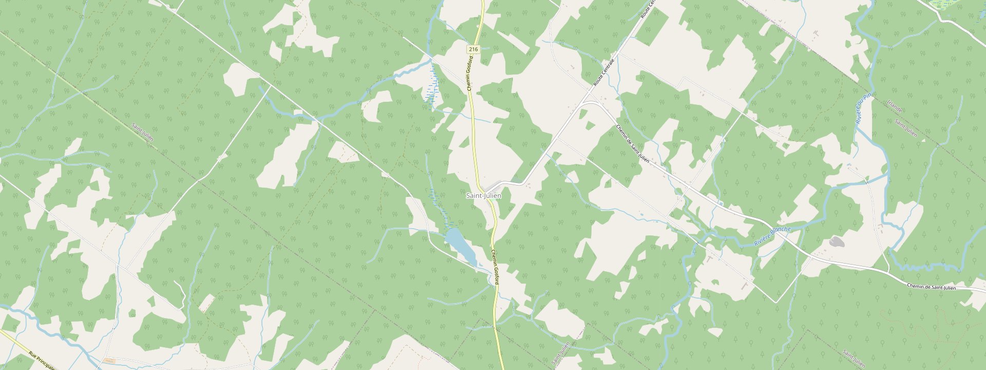 Plan des rues de Saint-Julien
