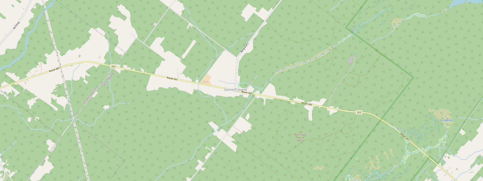 Plan des rues de Sainte-Praxède