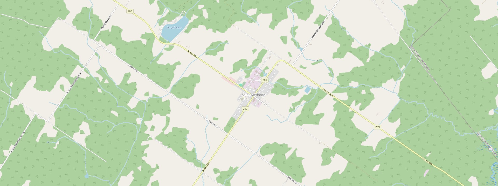 Plan des rues de Adstock