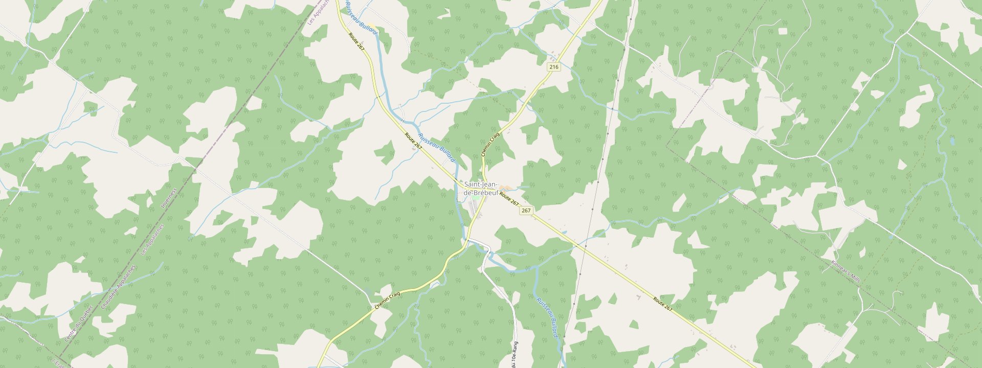 Plan des rues de Saint-Jean-de-Brébeuf