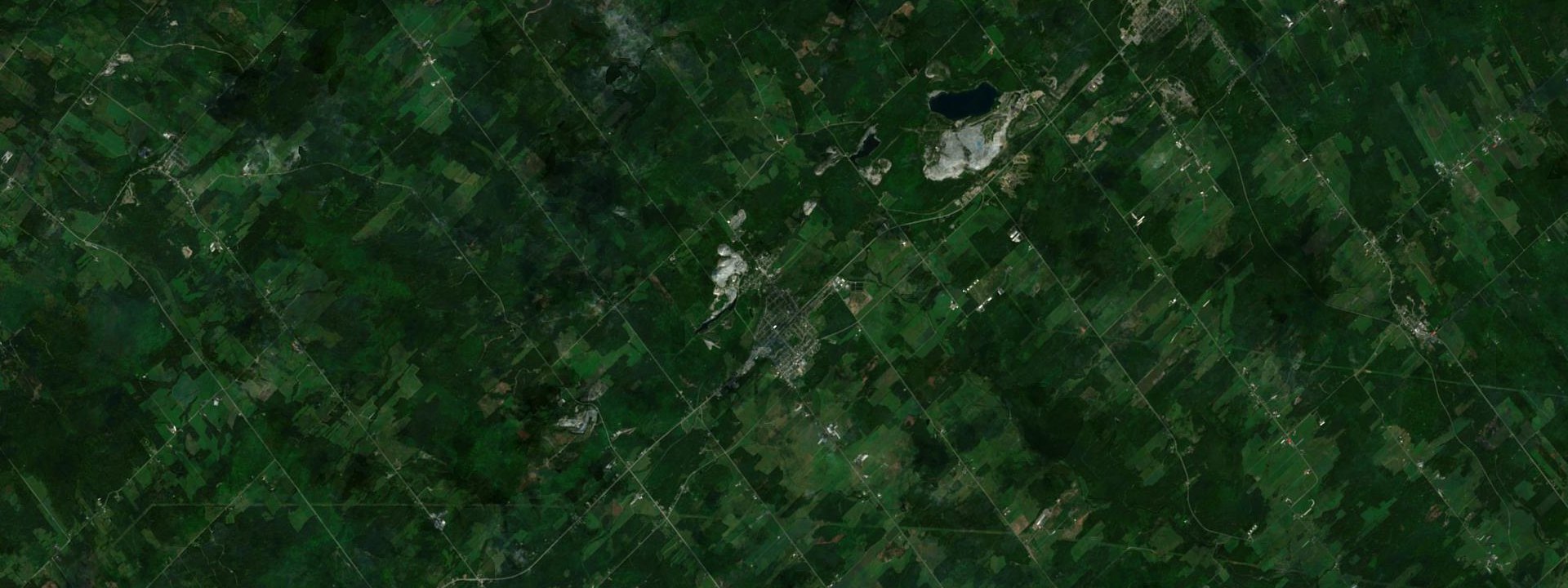 Vue satellite de East Broughton