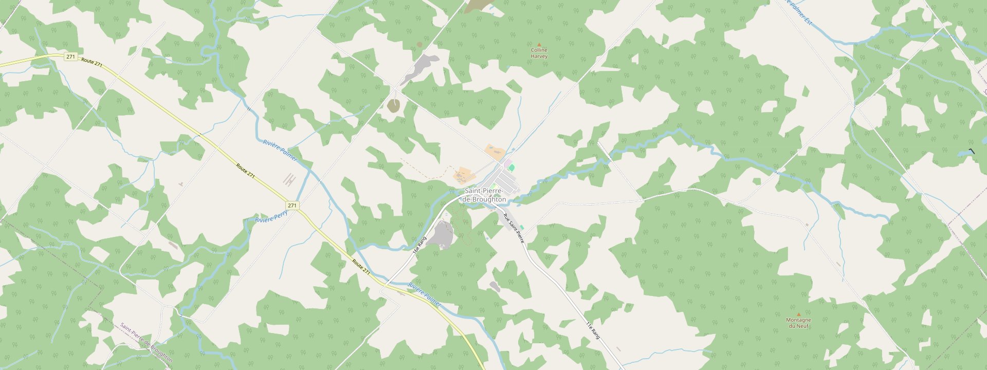 Plan des rues de Saint-Pierre-de-Broughton