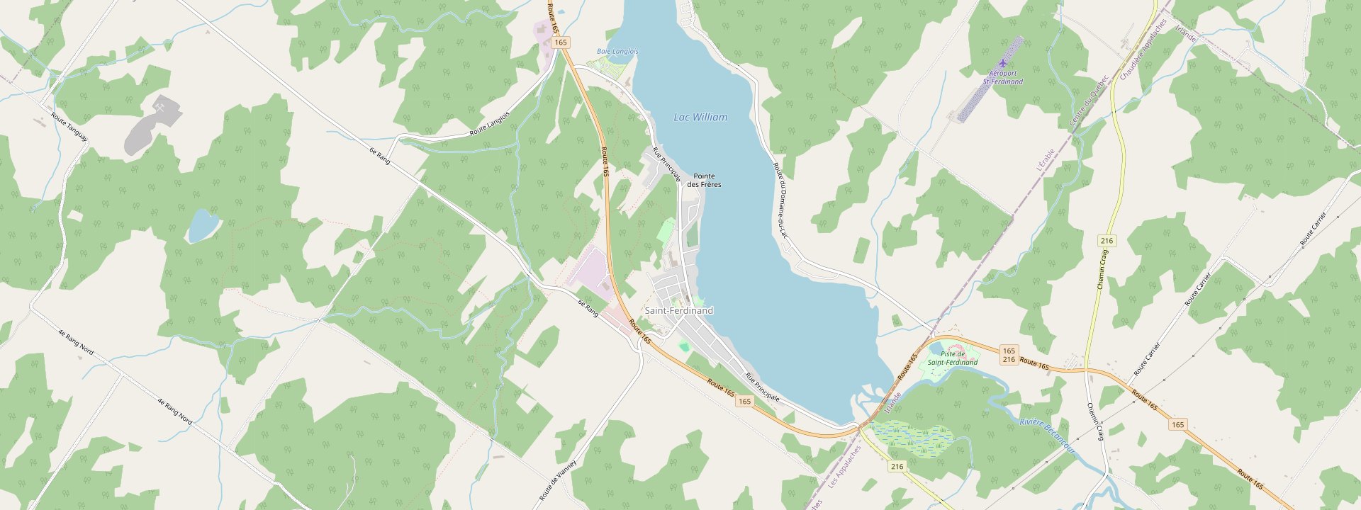 Plan des rues de Saint-Ferdinand