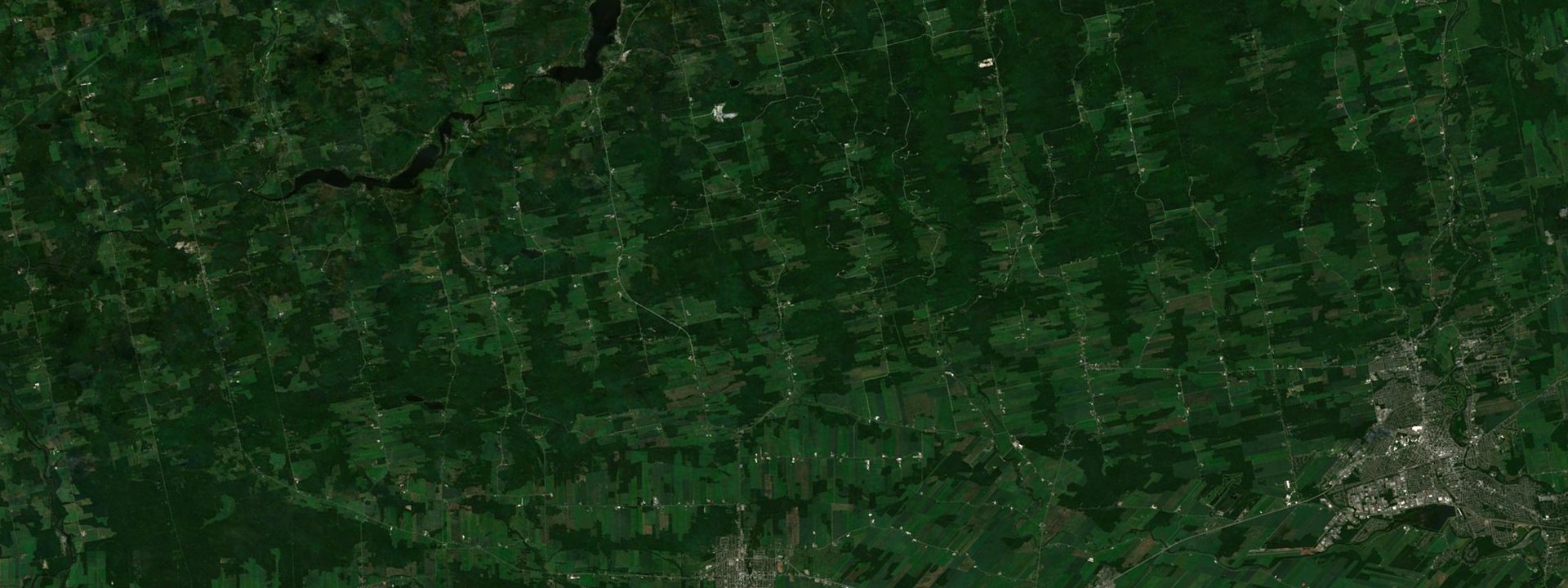 Vue satellite de Sainte-Sophie-d'Halifax