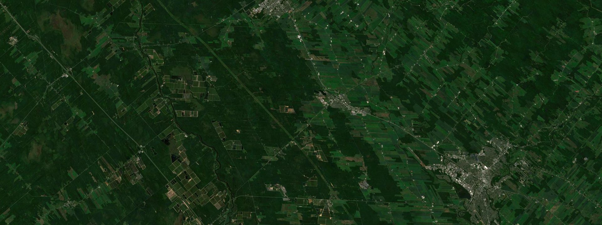 Vue satellite de Princeville