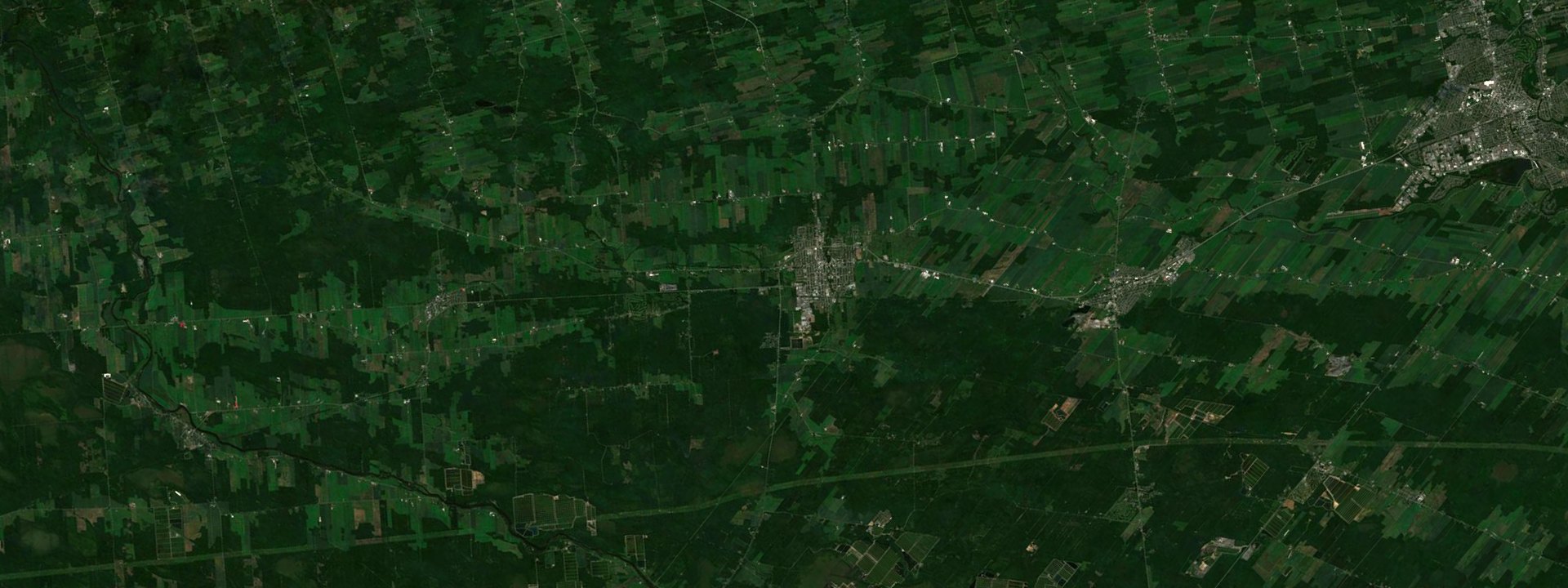Vue satellite de Plessisville