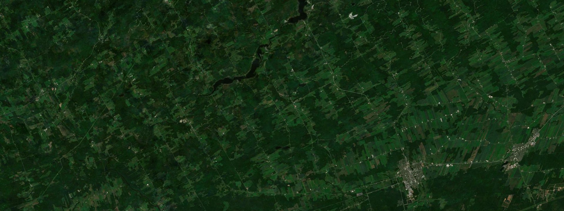 Vue satellite de Saint-Pierre-Baptiste