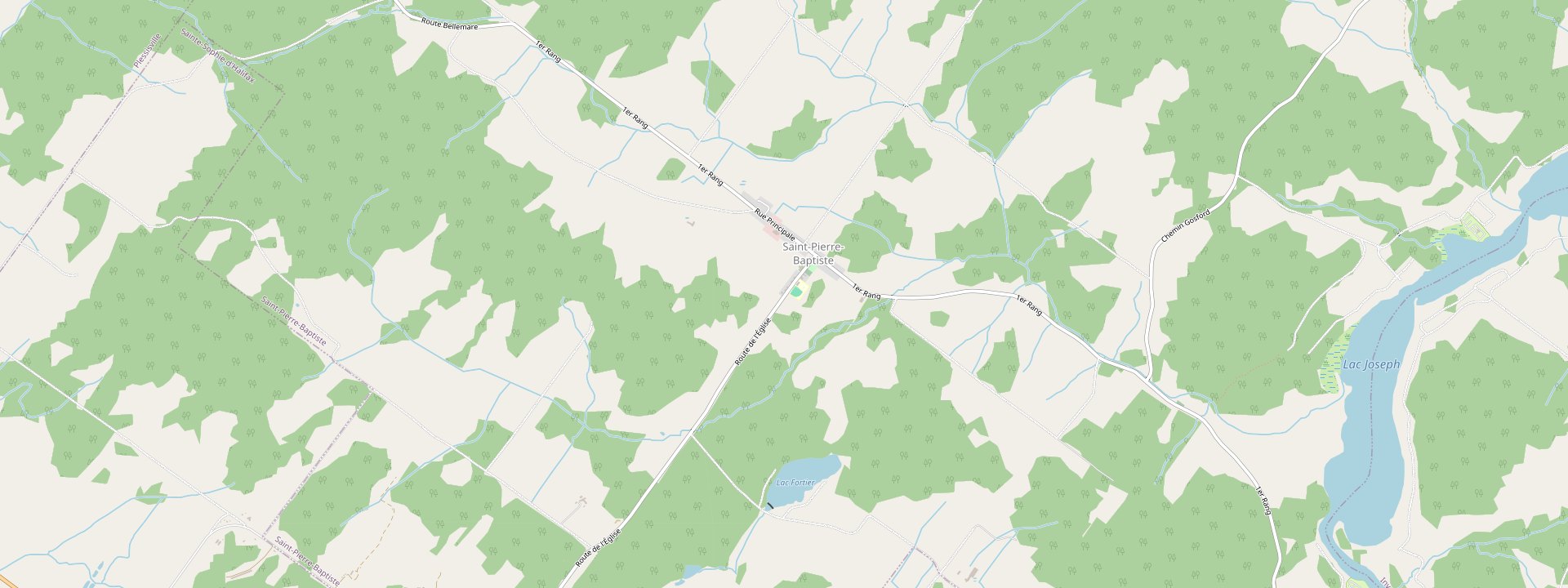 Plan des rues de Saint-Pierre-Baptiste