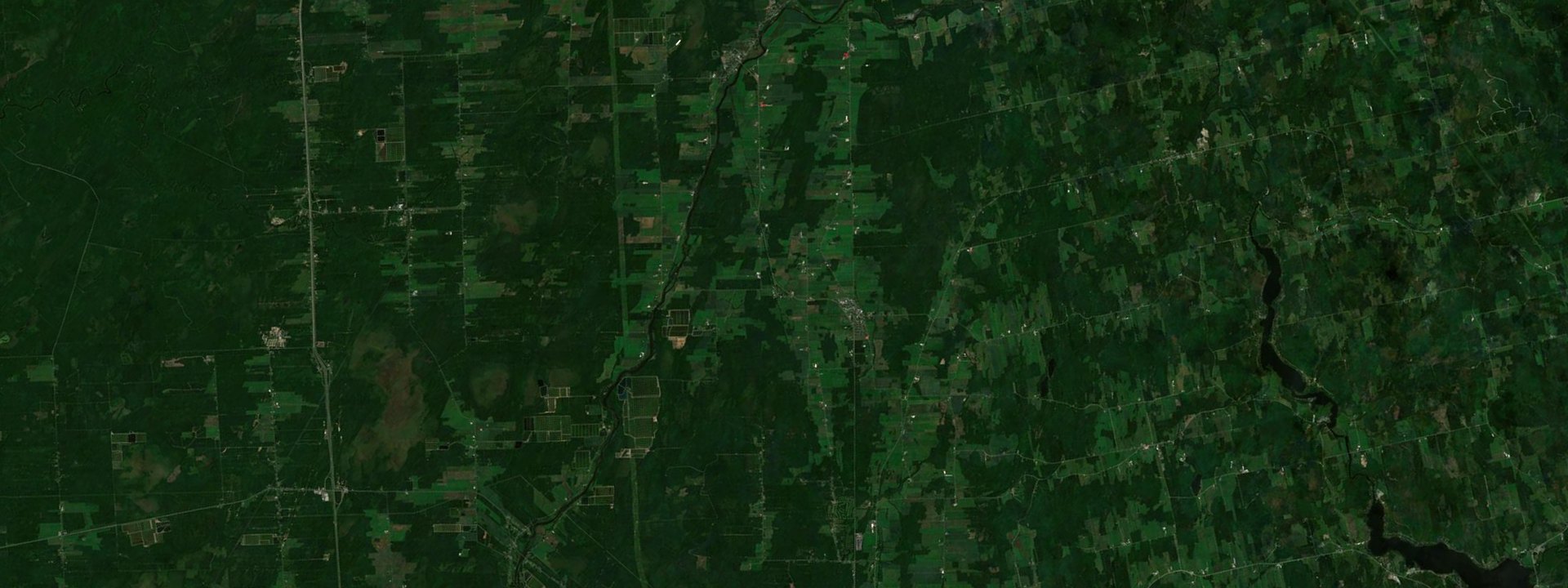 Vue satellite de Laurierville