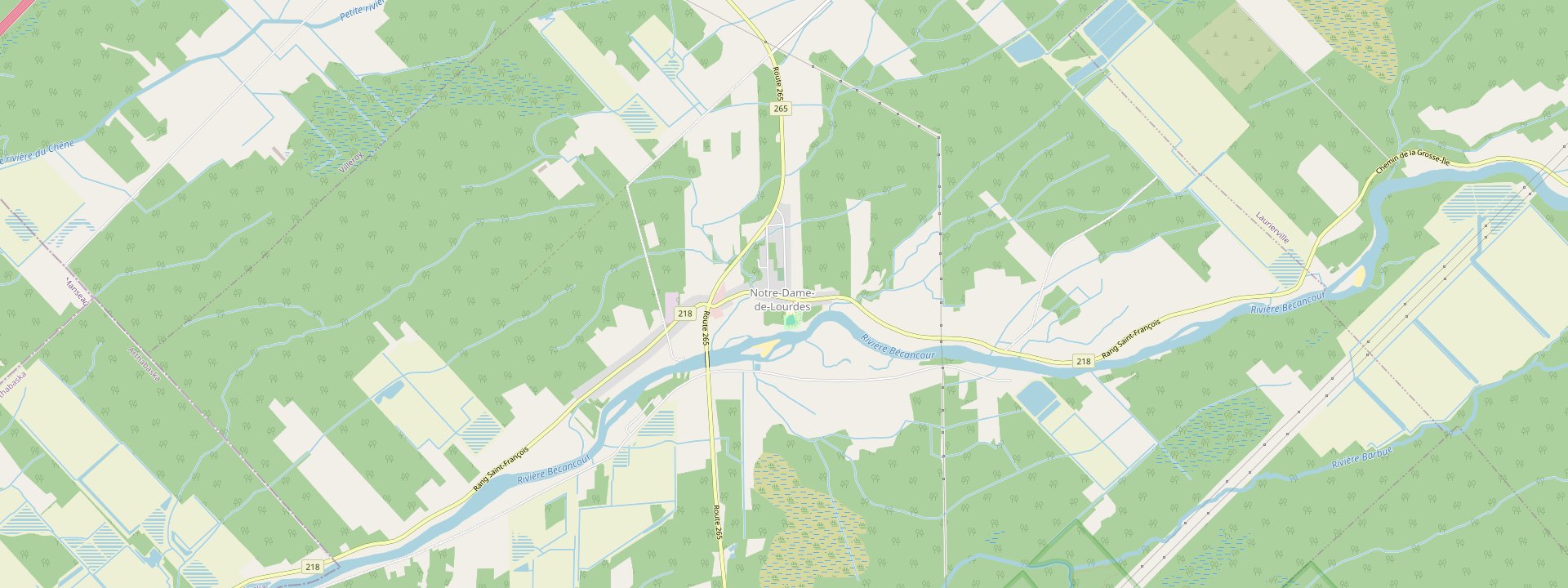 Plan des rues de Notre-Dame-de-Lourdes