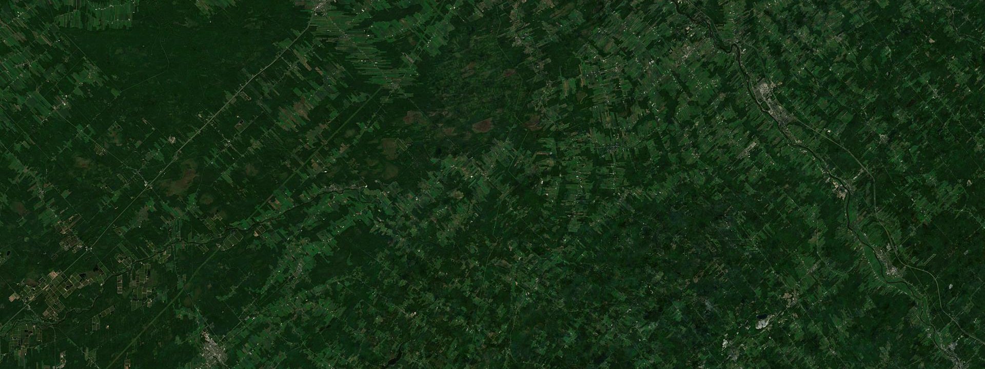 Vue satellite de Sainte-Agathe-de-Lotbinière