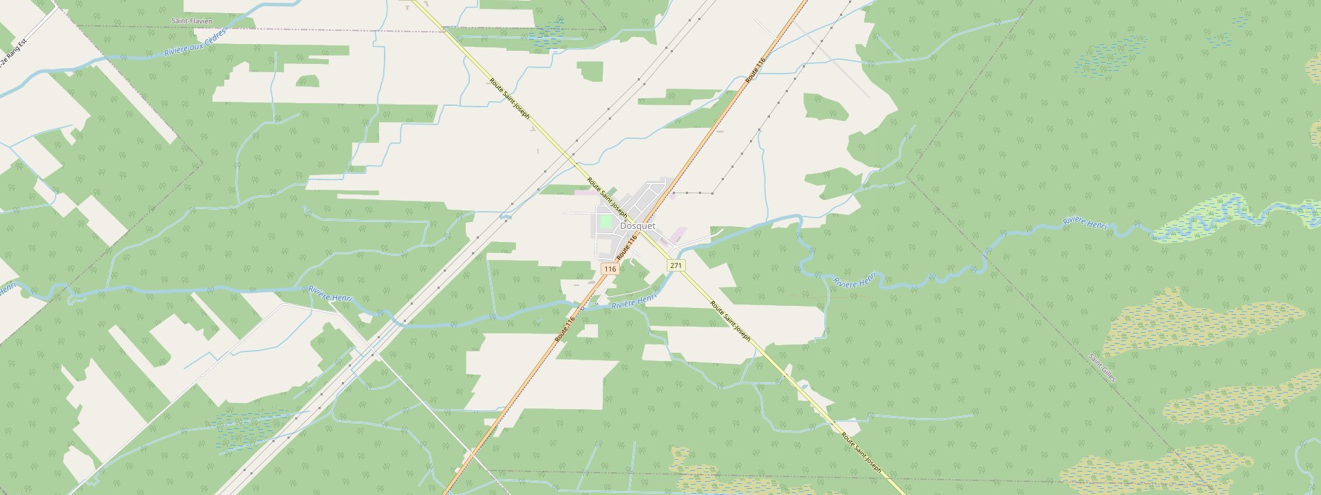 Plan des rues de Dosquet