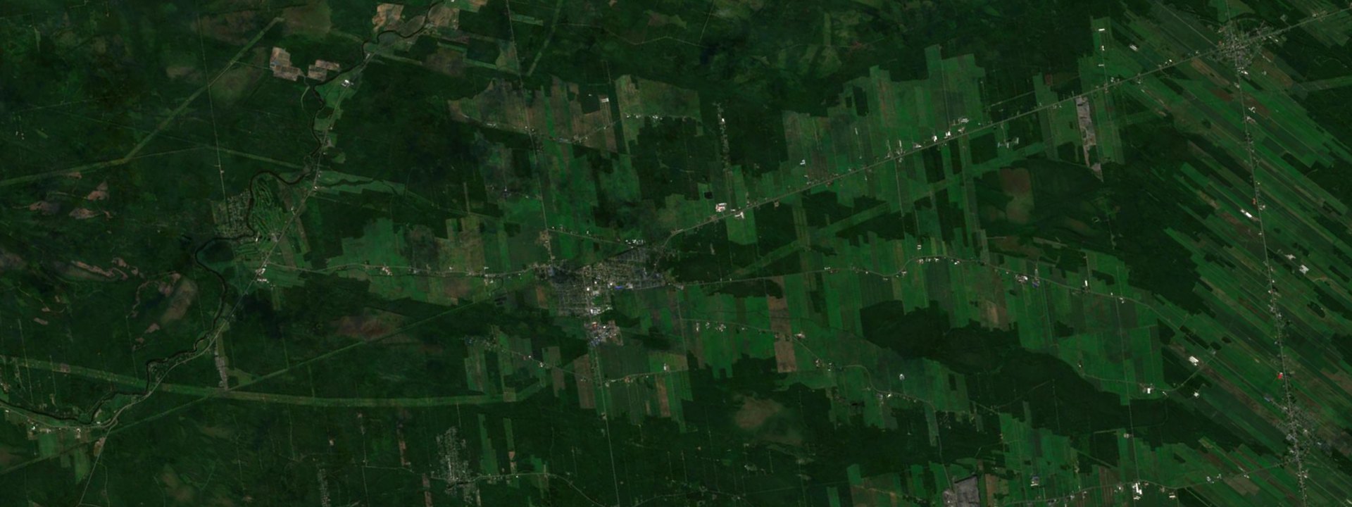 Vue satellite de Saint-Agapit