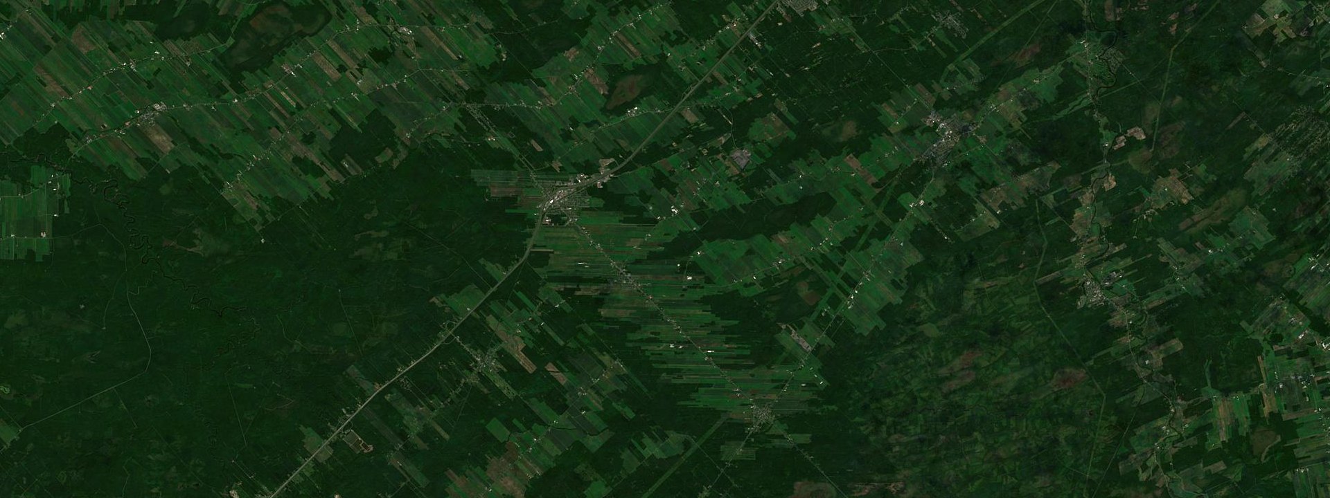 Vue satellite de Saint-Flavien