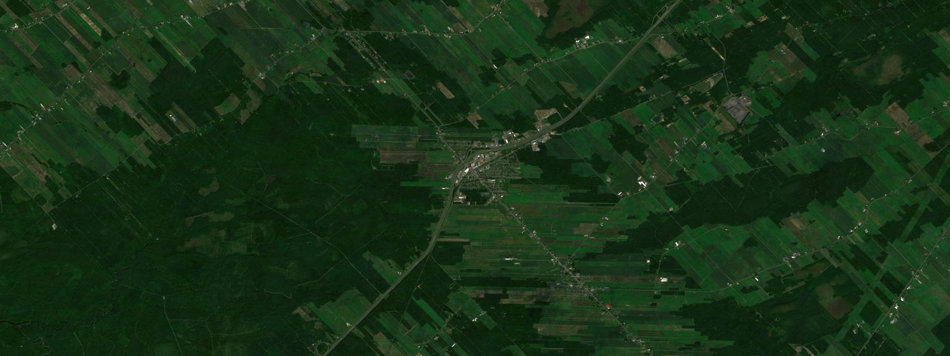 Vue satellite de Laurier-Station