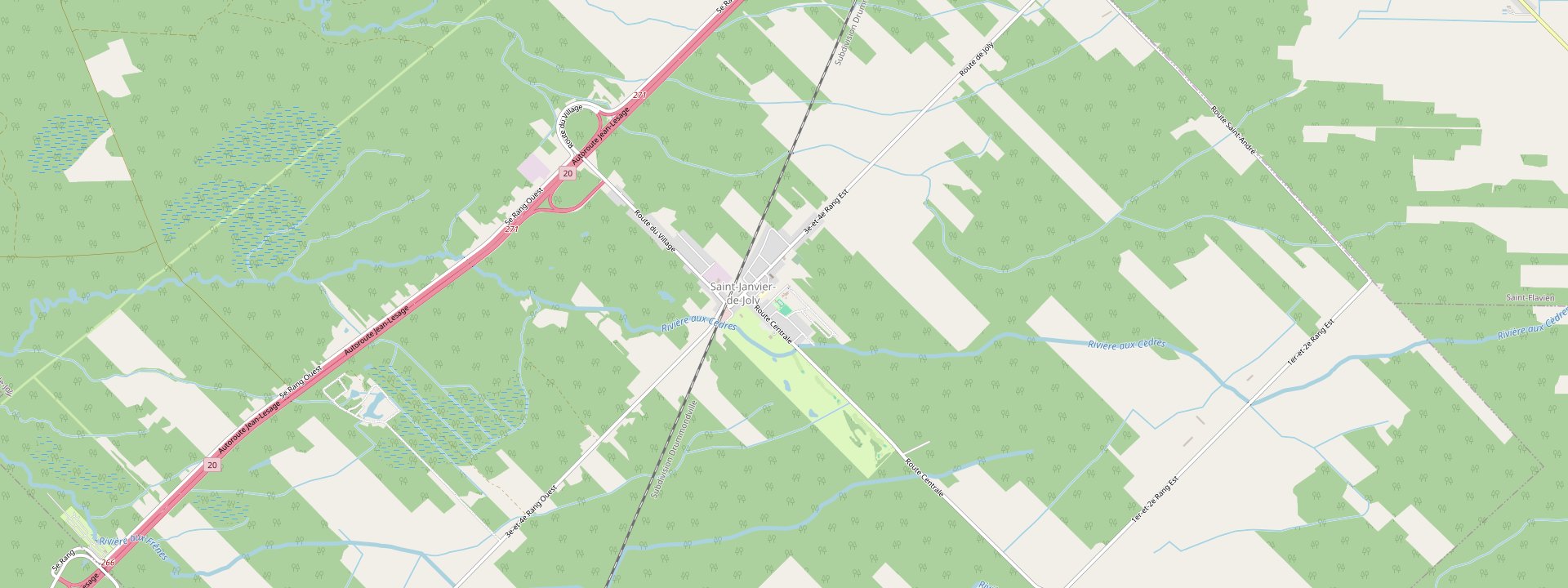 Plan des rues de Saint-Janvier-de-Joly