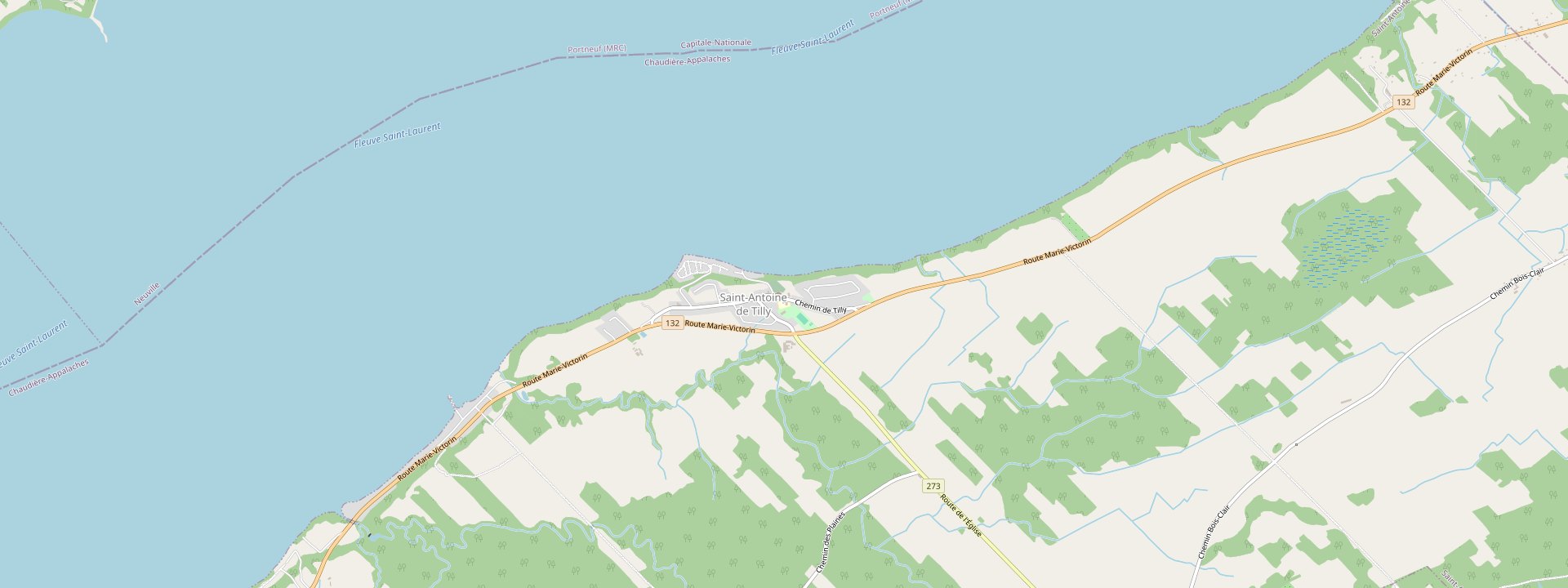 Plan des rues de Saint-Antoine-de-Tilly