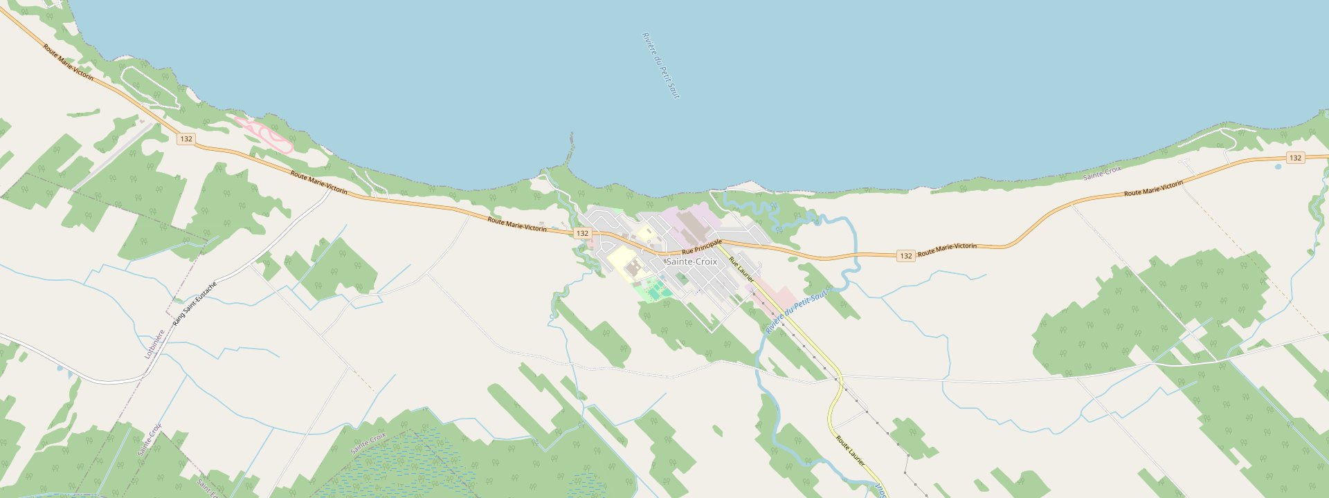 Plan des rues de Sainte-Croix
