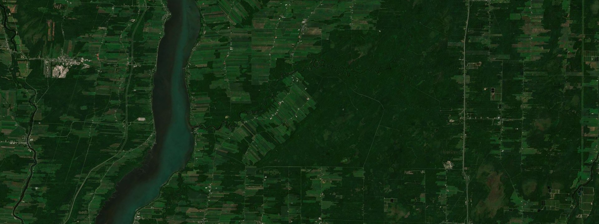 Vue satellite de Leclercville