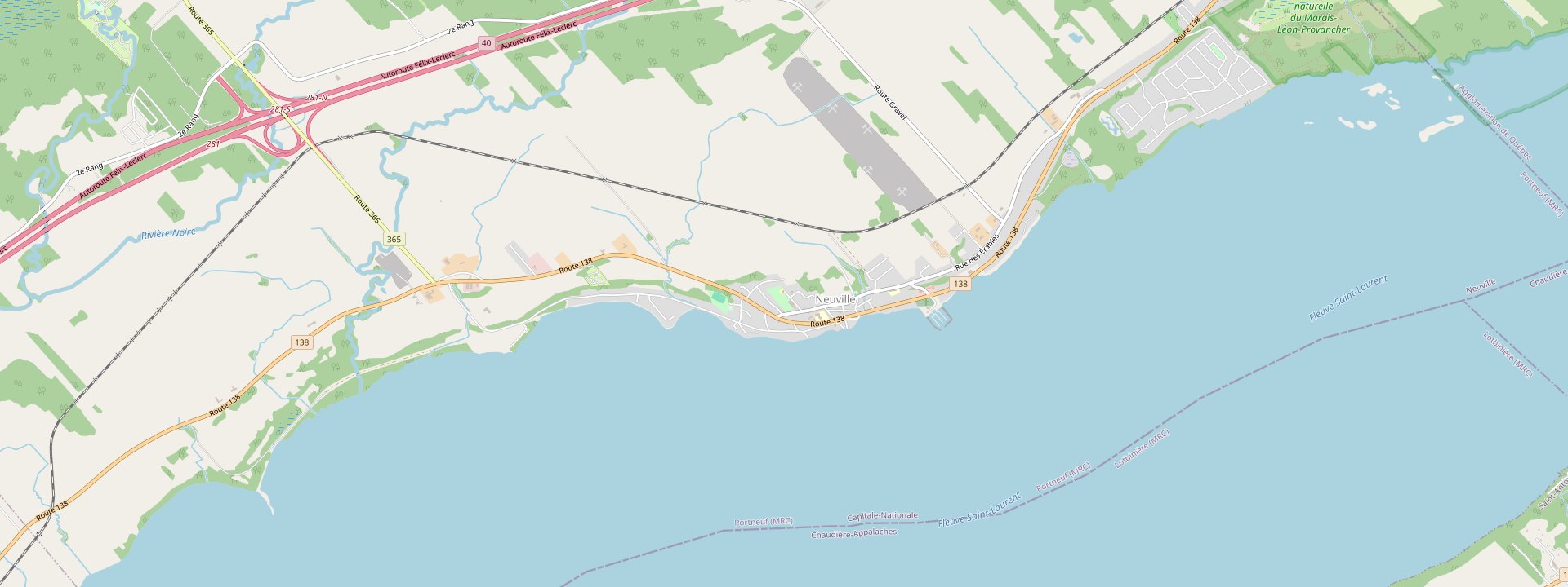 Plan des rues de Neuville