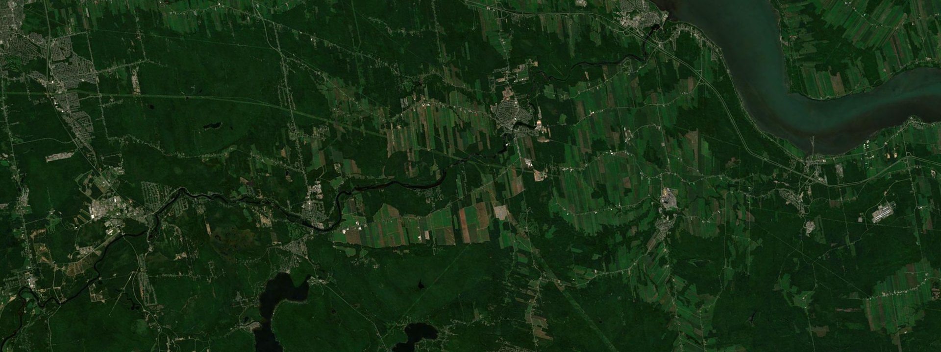 Vue satellite de Pont-Rouge