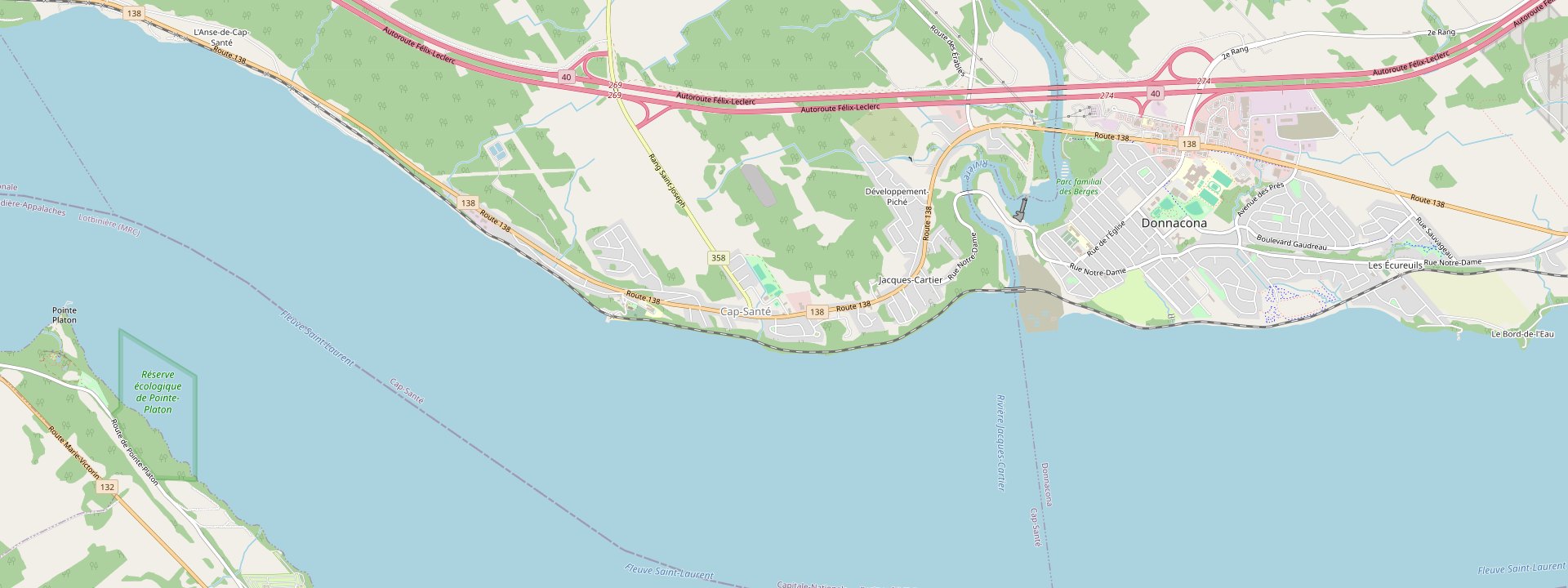 Plan des rues de Cap-Santé