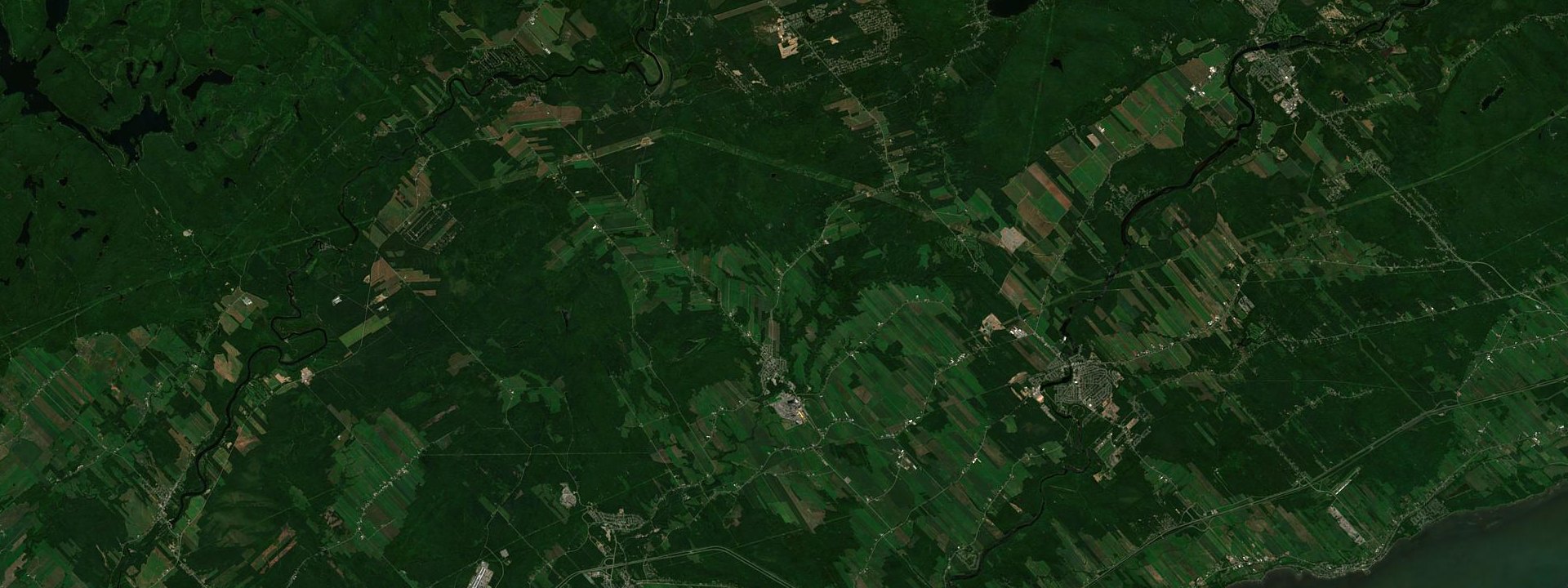Vue satellite de Saint-Basile