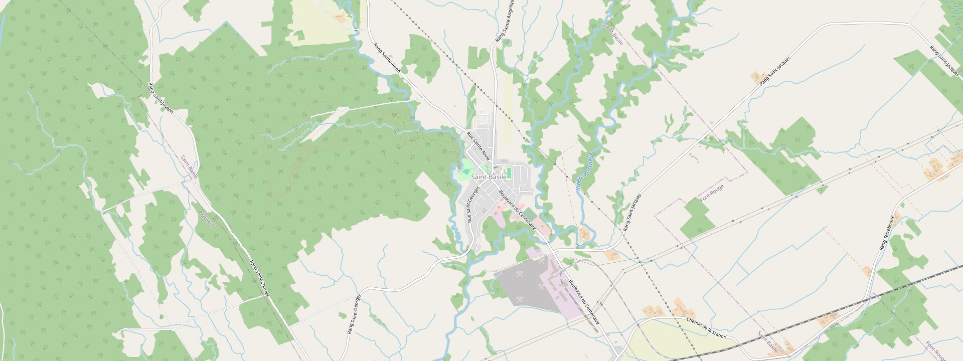 Plan des rues de Saint-Basile