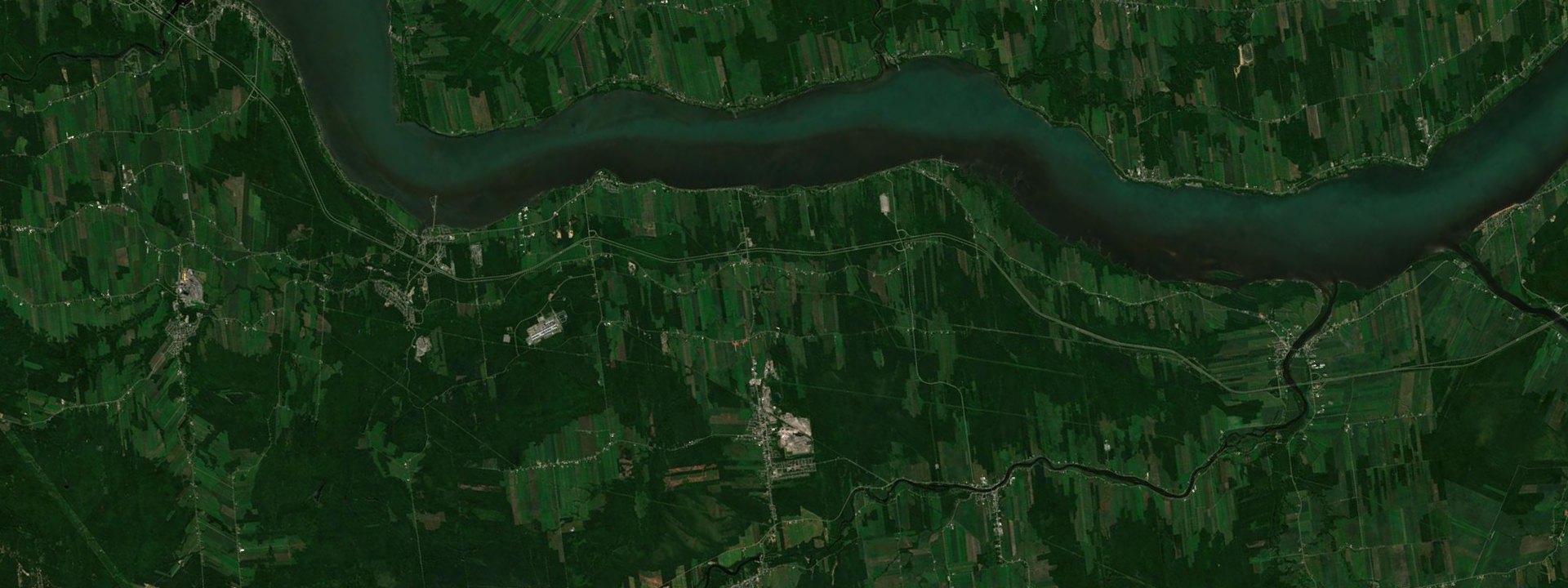 Vue satellite de Deschambault-Grondines