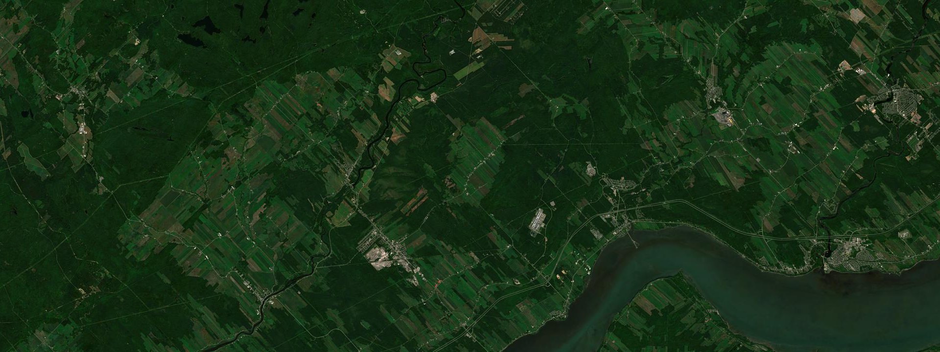 Vue satellite de Saint-Gilbert