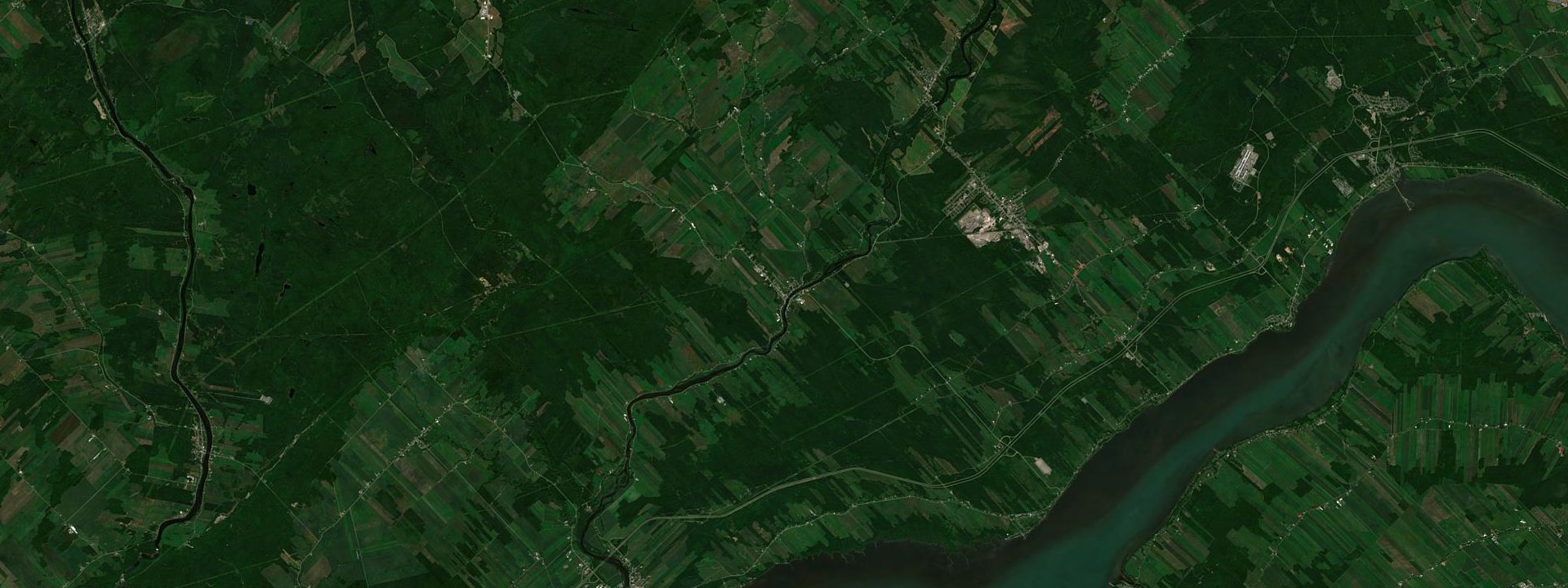 Vue satellite de Saint-Casimir