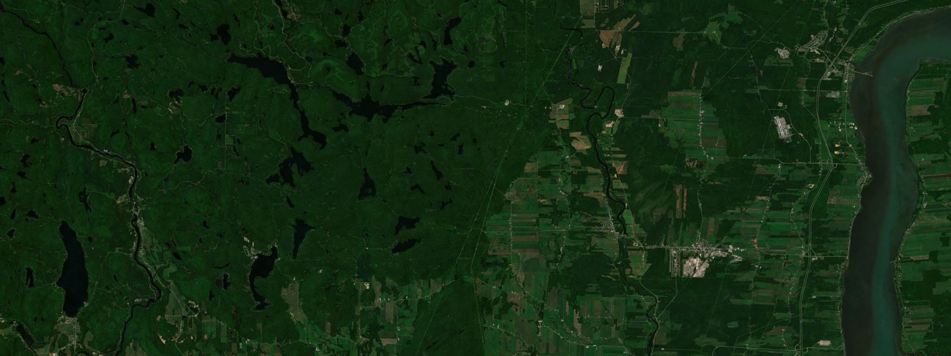 Vue satellite de Saint-Alban