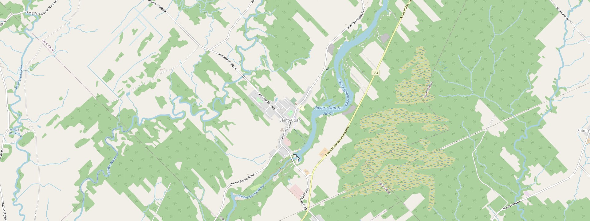 Plan des rues de Saint-Alban