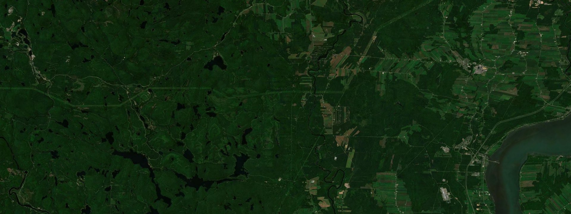 Vue satellite de Sainte-Christine-d'Auvergne