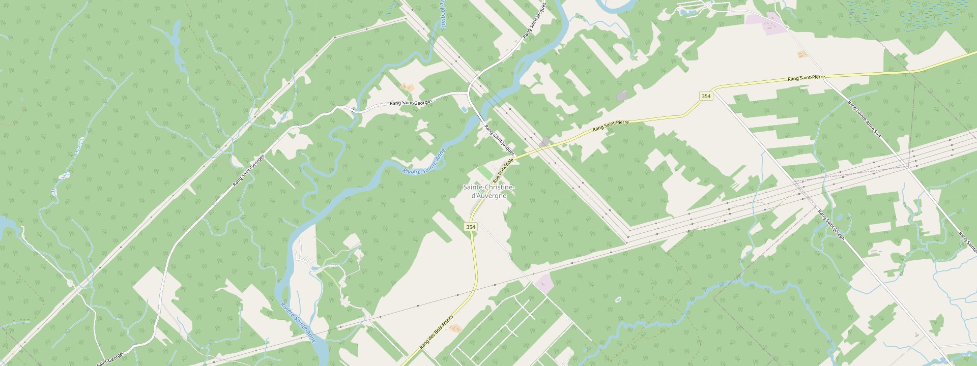 Plan des rues de Sainte-Christine-d'Auvergne