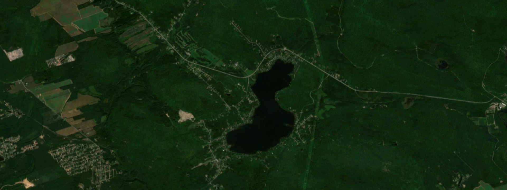 Vue satellite de Lac-Sergent