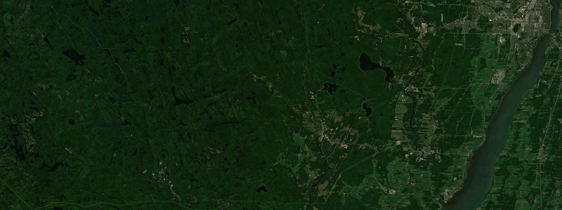 Vue satellite de Saint-Raymond