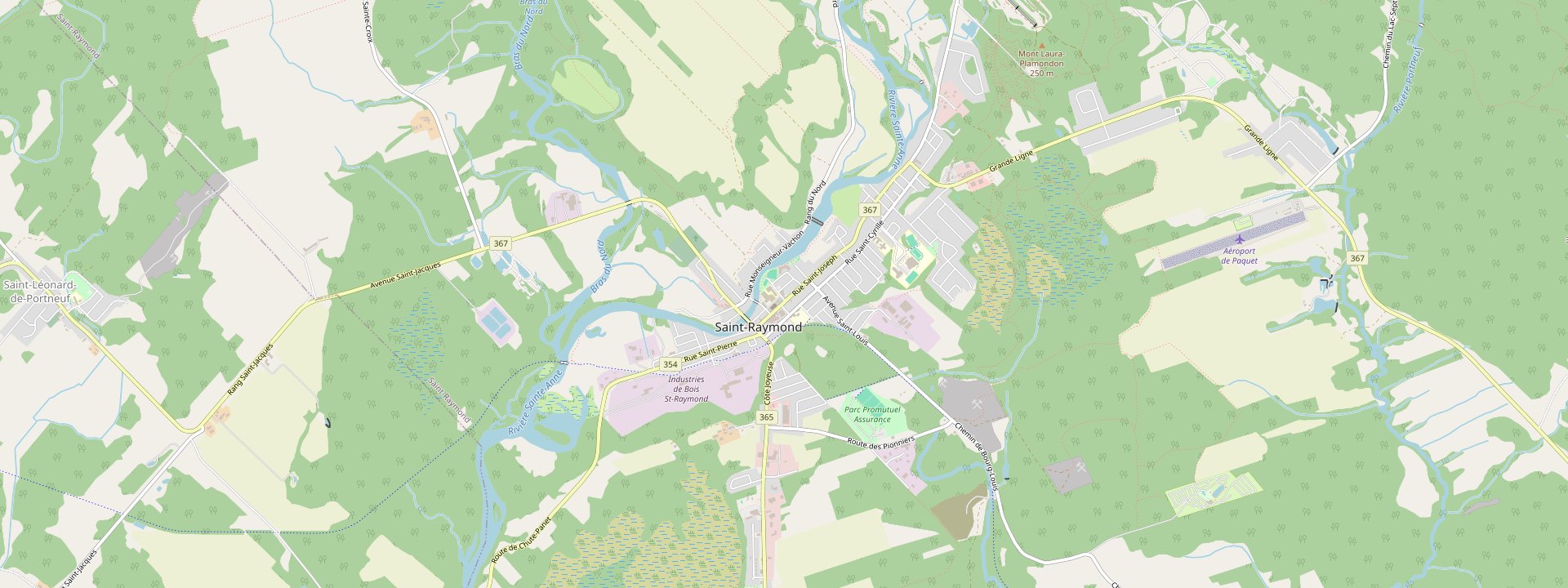 Plan des rues de Saint-Raymond