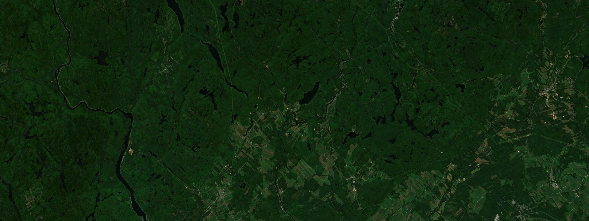 Vue satellite de Lac-aux-Sables