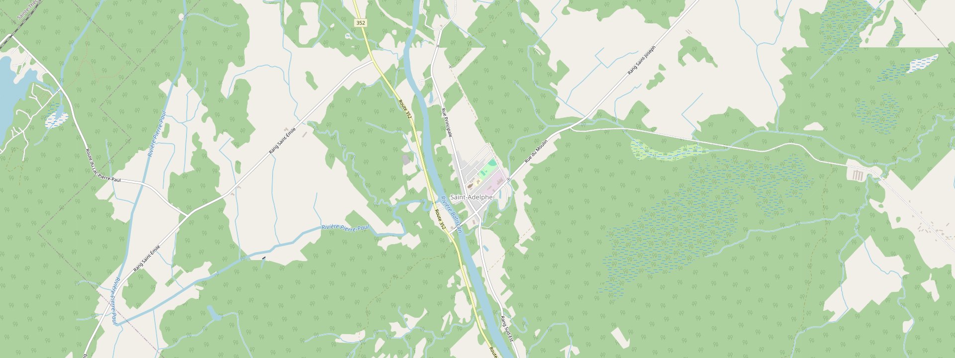 Plan des rues de Saint-Adelphe